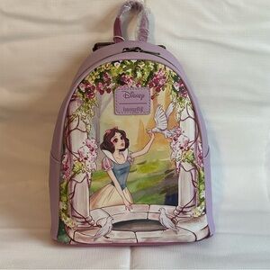NWT Loungefly Disney Princess Backpack Snow White By Wishing Well Forest